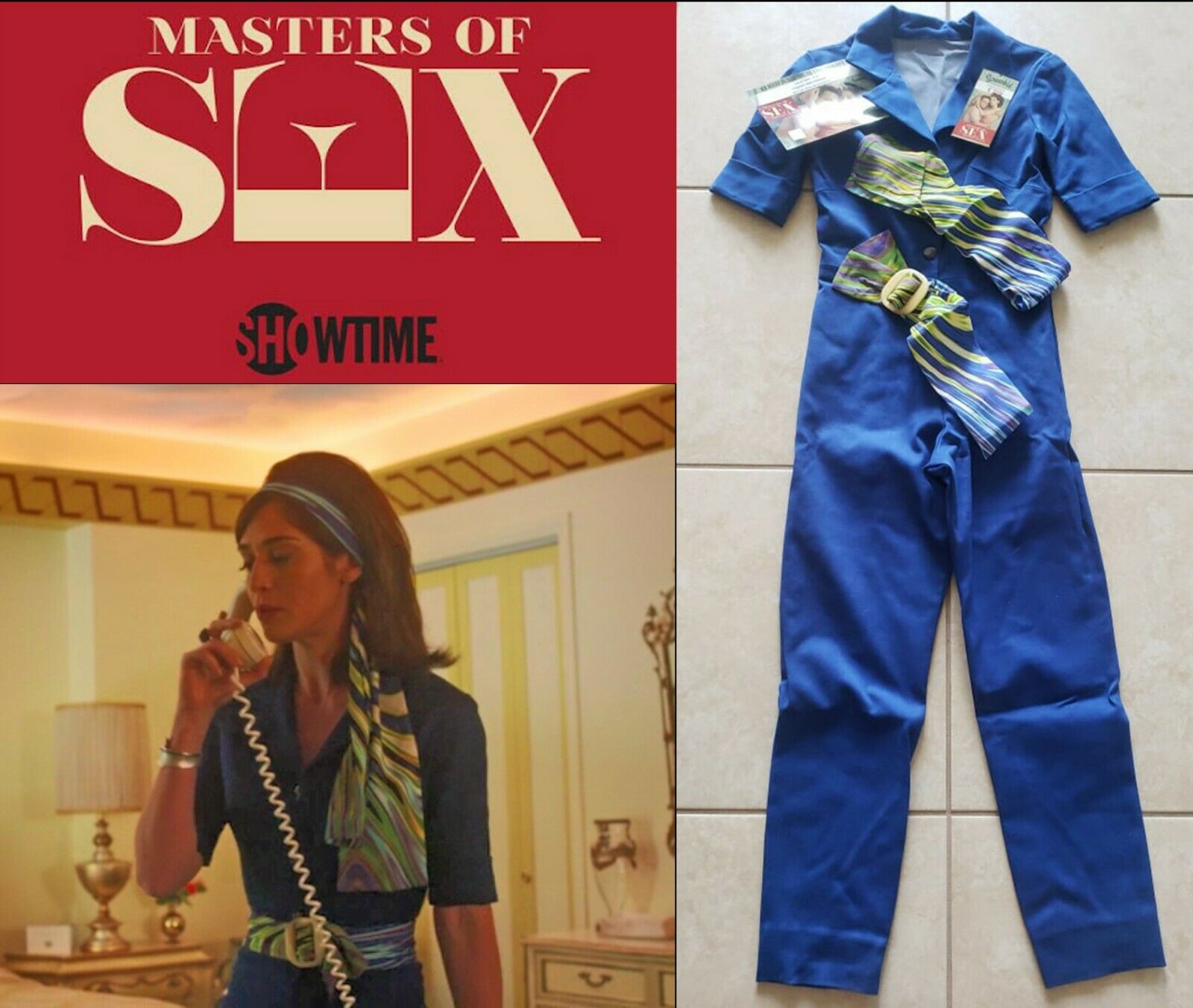 Masters Of Sex: Lizzy Caplan/virginia 3pc Outfit Sony Coa